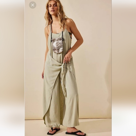 Free People Free-est Romantic Wrapped jumpsuit dress. NWOT. - Picture 3 of 8